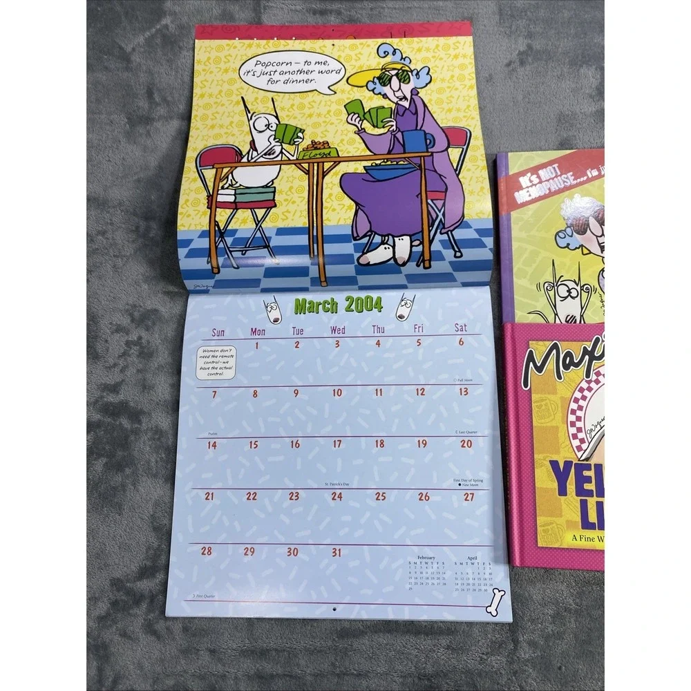 VTG Hallmark Gift Books Maxine 2004 Calendar Not Menopause Lot of 3 Humor HB/TPB